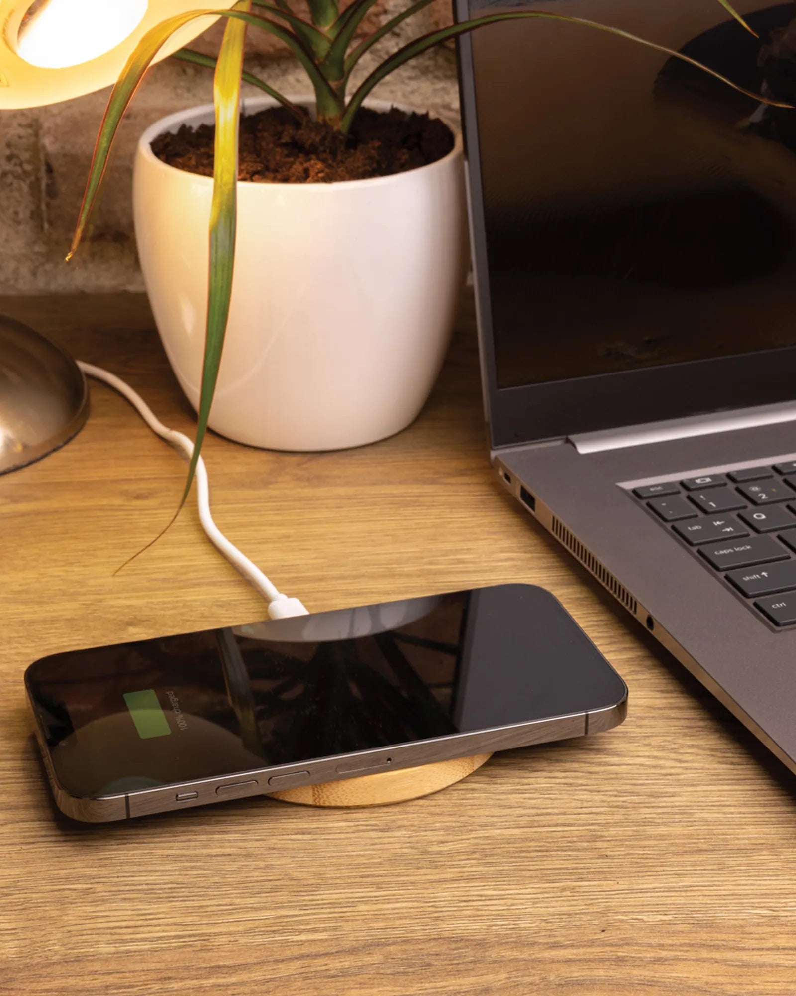Custom bamboo wireless charger 15W - 3