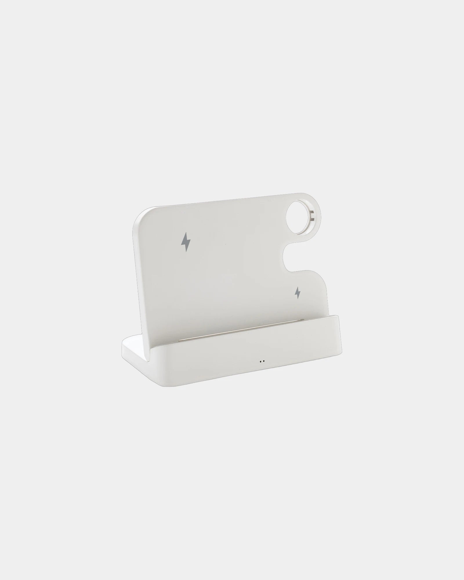 Custom 15W recycled plastic wireless charger - White