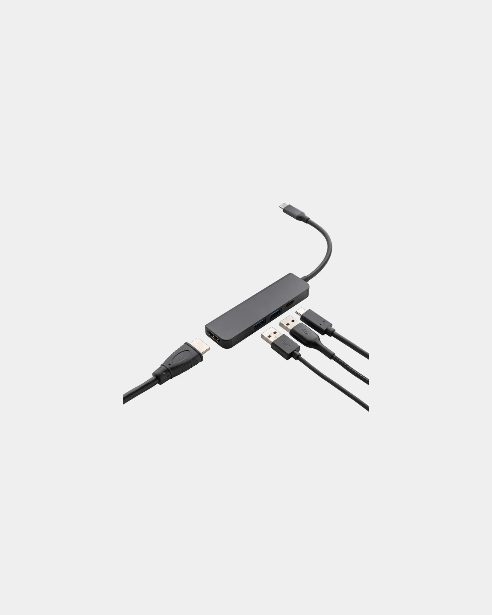 Promotional recycled aluminum hub with HDMI - 1