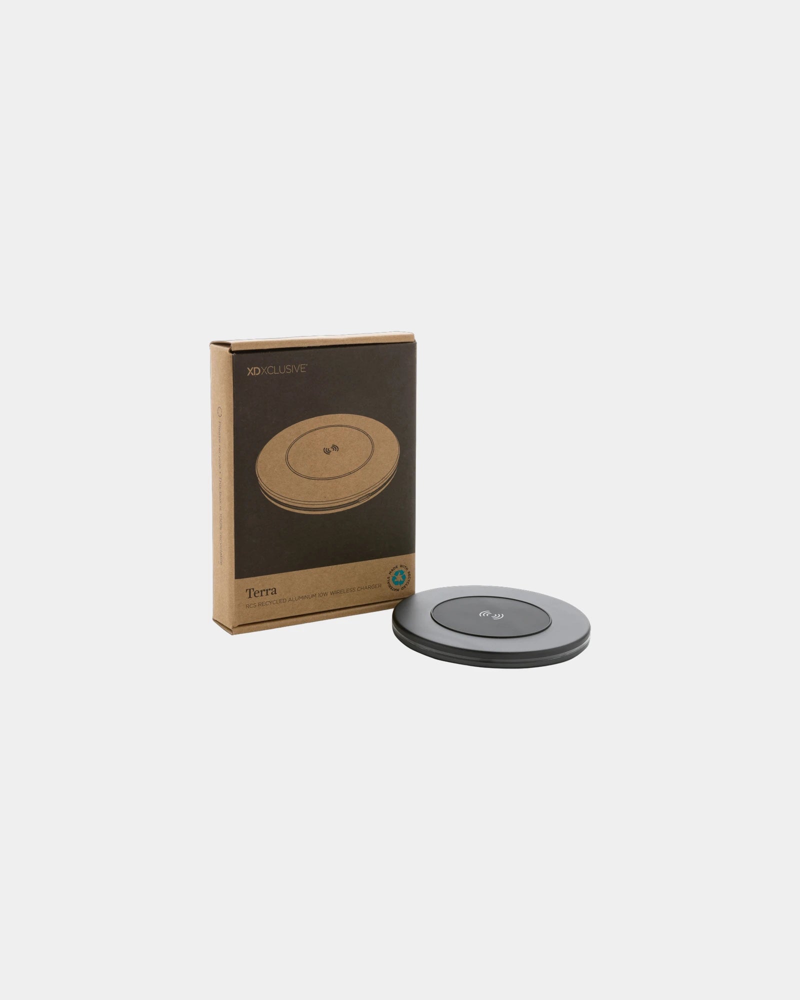 Promotional recycled aluminum wireless charger 10W - 4