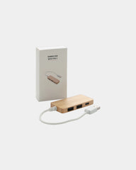 Custom bamboo USB hub with Type C - 2