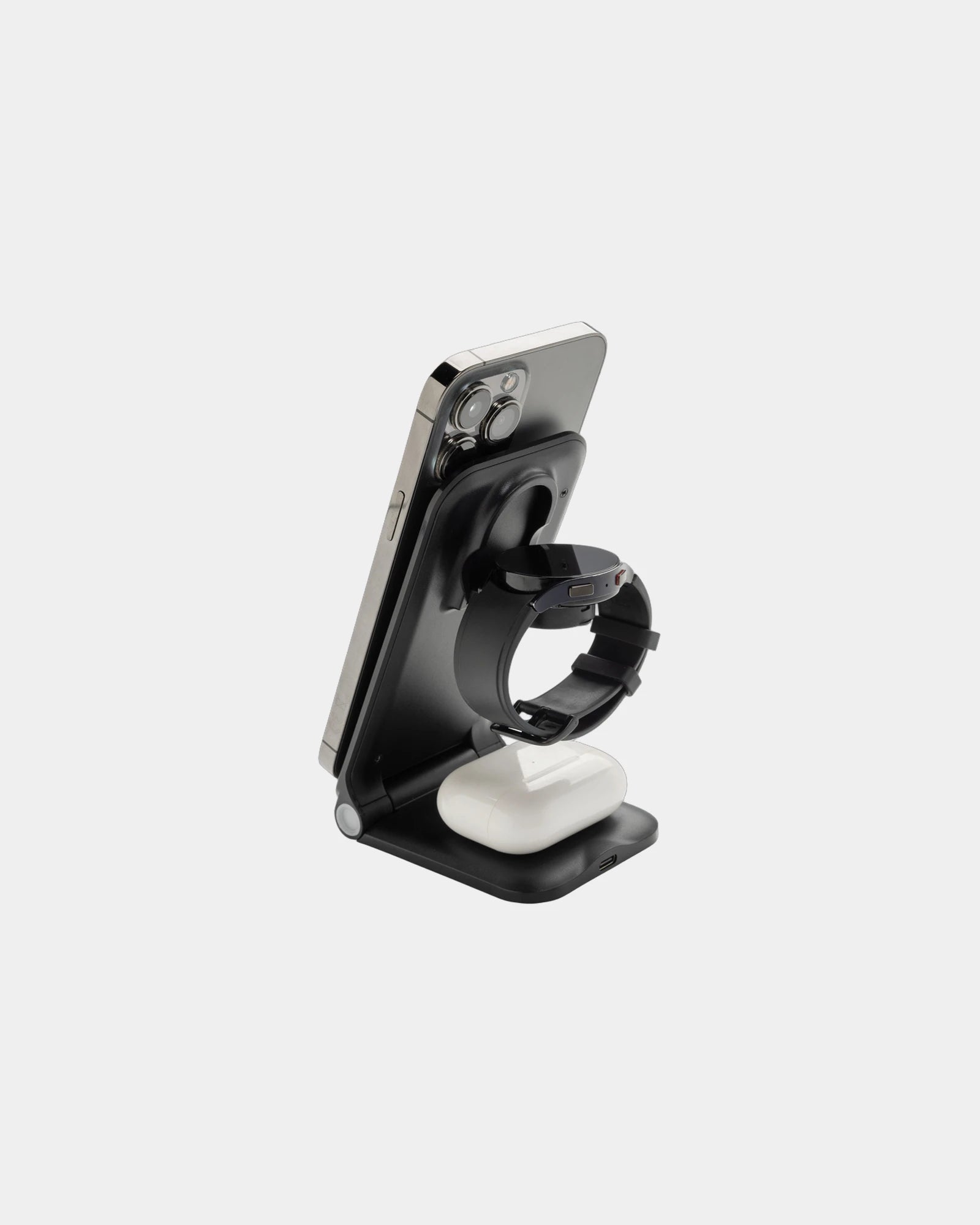 Custom recycled 3-in-1 wireless charger Powerpal 15W - 3