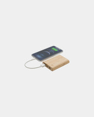 Custom bamboo power bank 5000 mAh - 1
