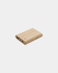 Custom bamboo power bank 5000 mAh - Brown