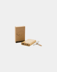 Custom bamboo power bank 5000 mAh - 5