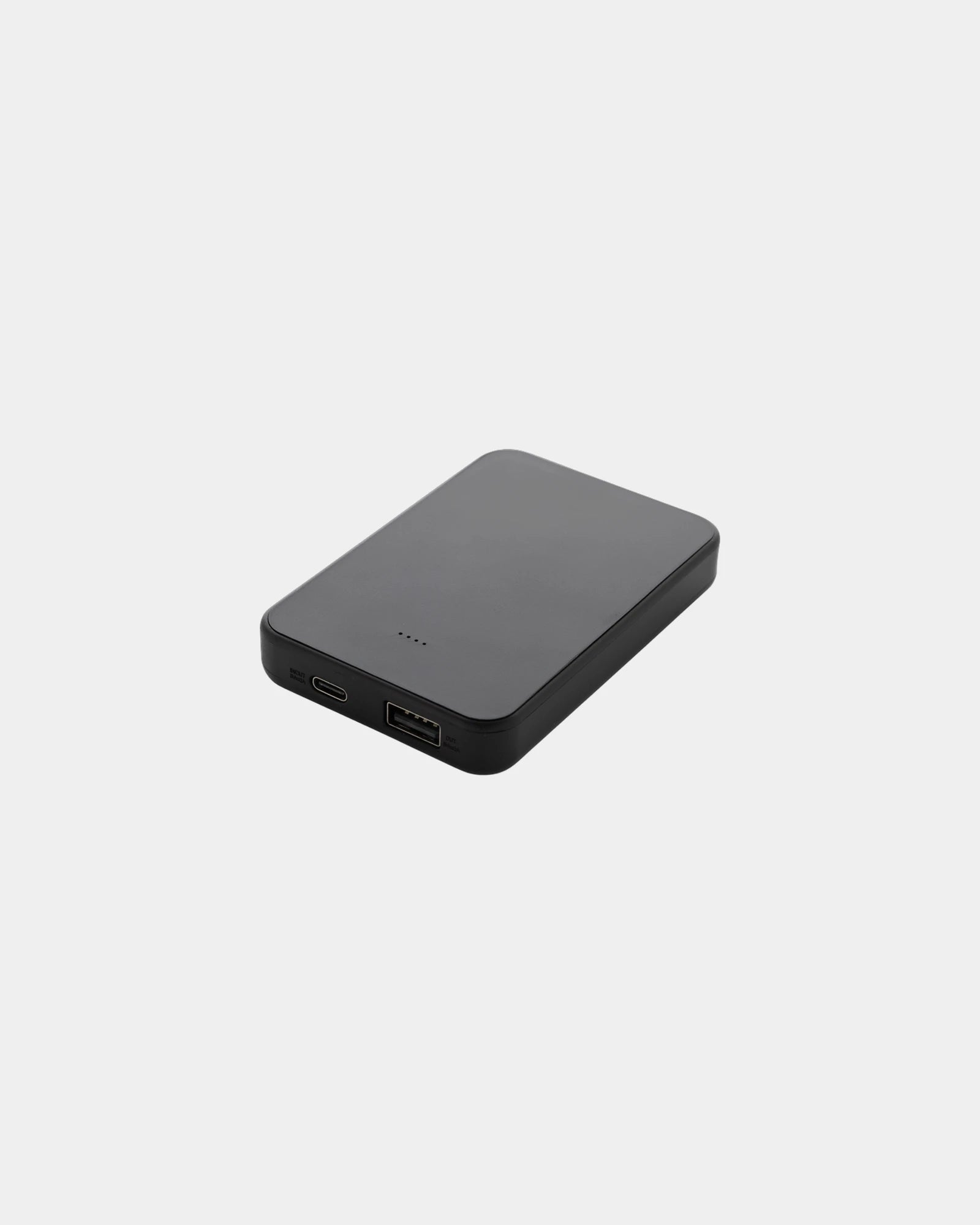 Custom recycled ABS power bank 5000mAh - Black