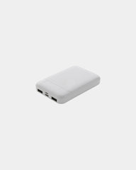 Custom recycled plastic power bank 5000 mAh - White