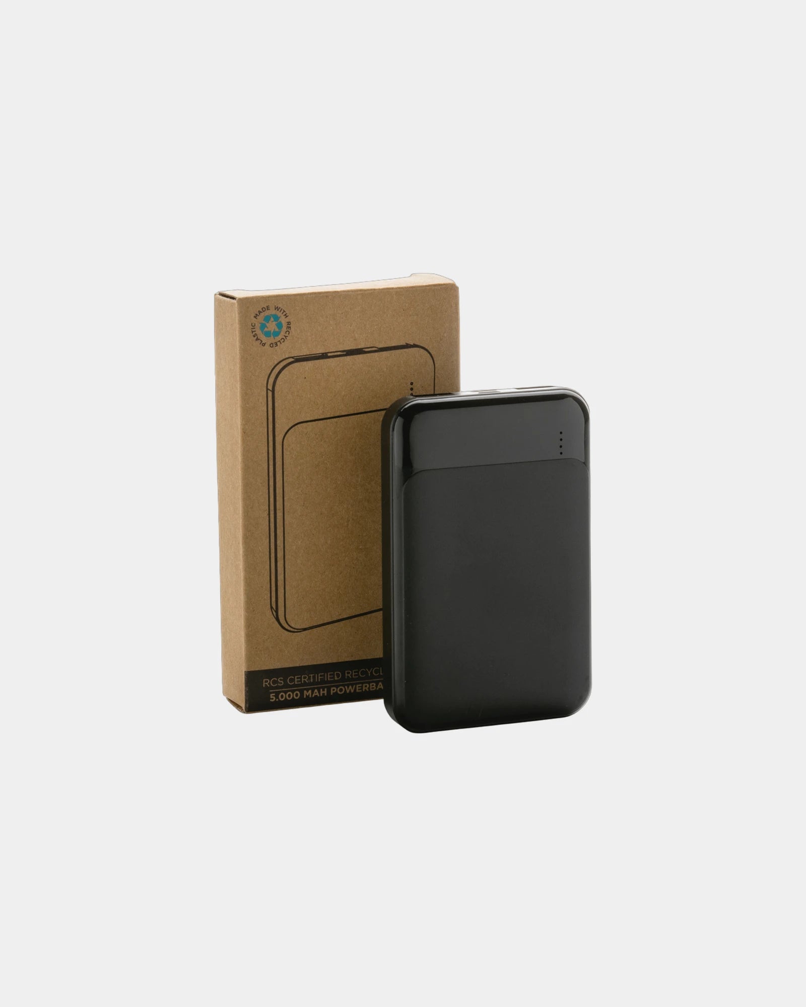Custom recycled plastic power bank 5000 mAh - 4