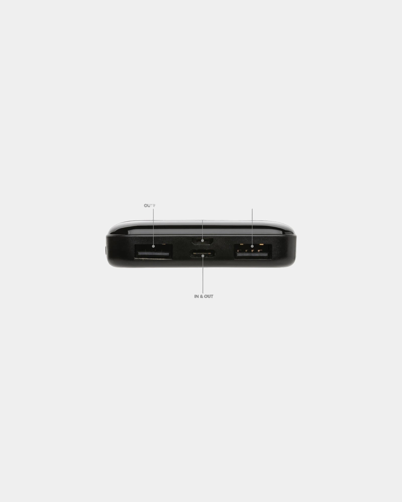 Custom recycled plastic power bank 5000 mAh - 3
