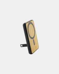 Custom bamboo power bank 5000mAh with ABS case - 1