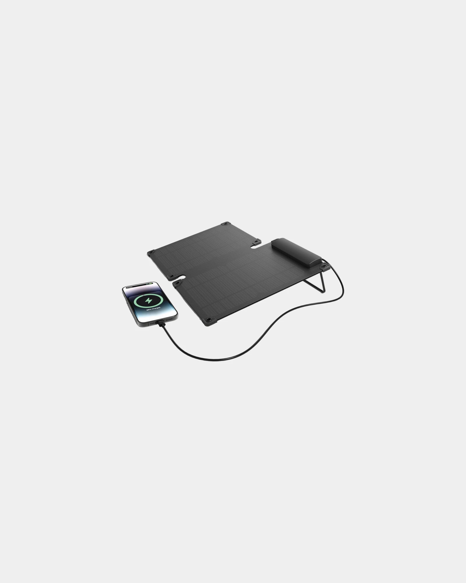 Custom recycled plastic 10W solar panel - Black