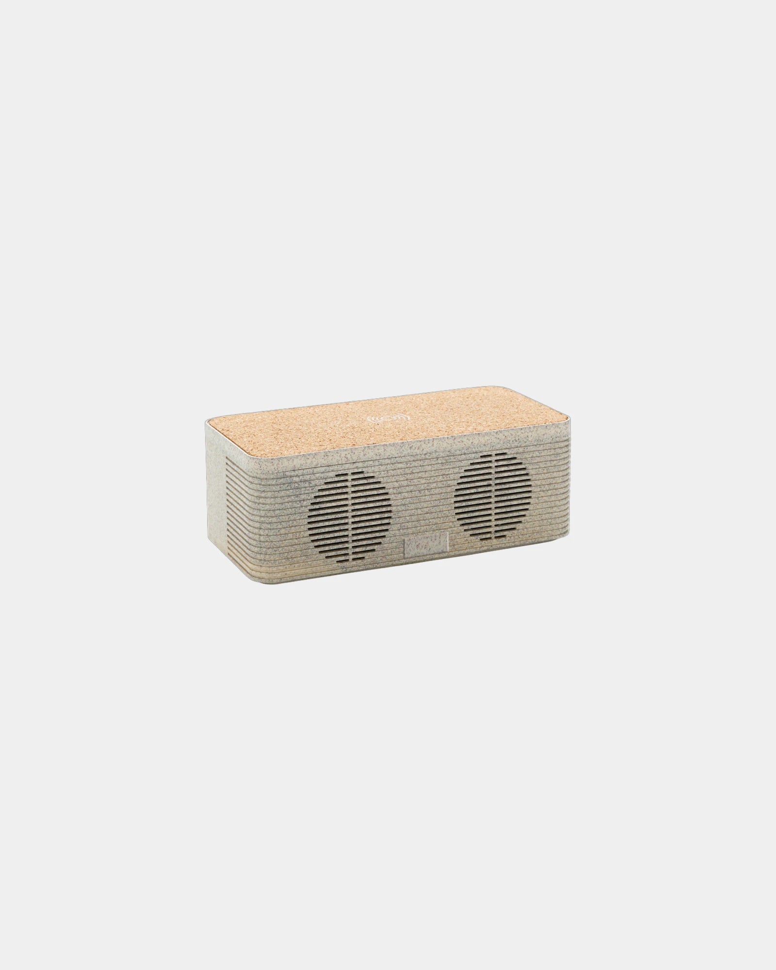 Promotional 5W speaker with wireless charging - Khaki