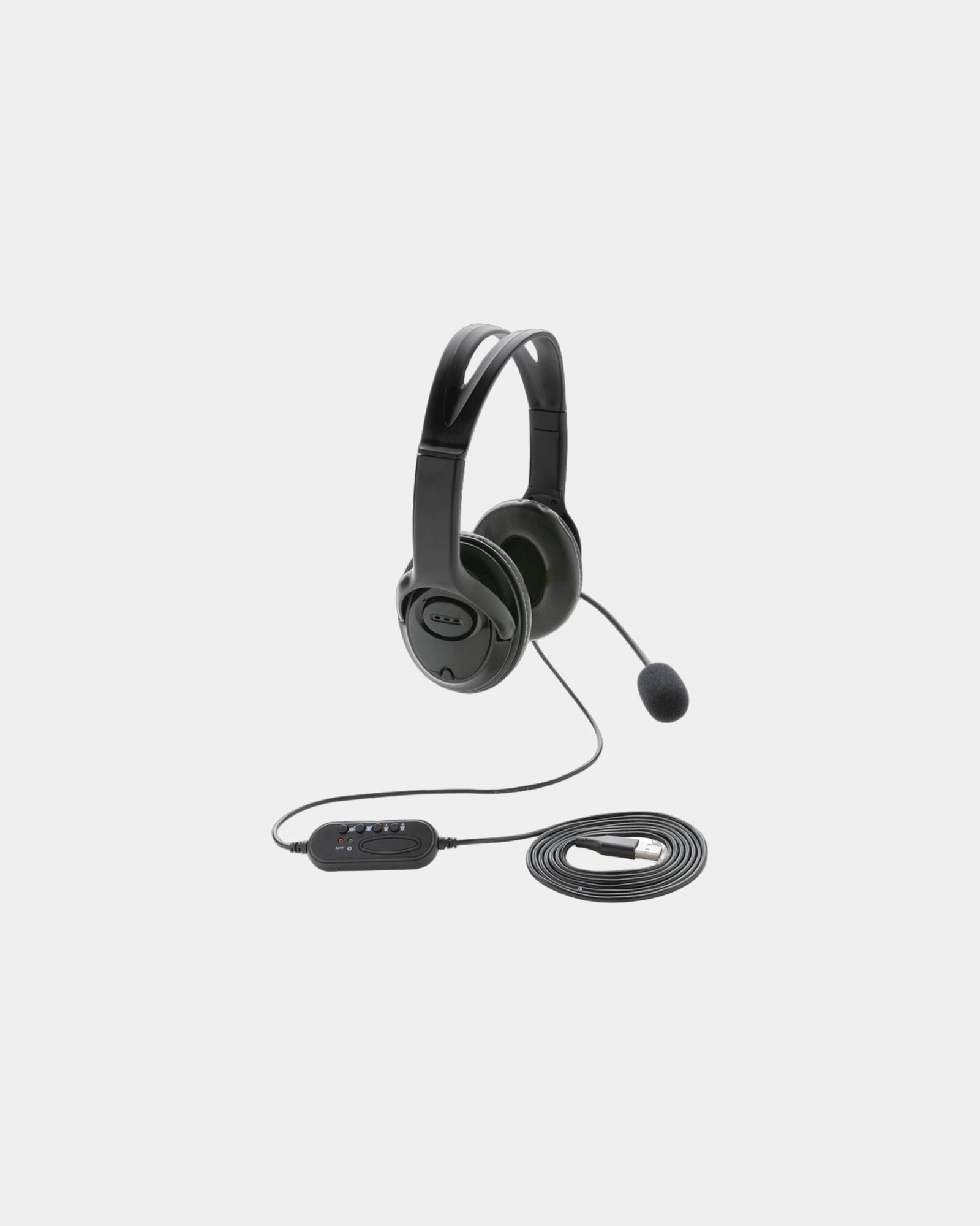 Promotional ABS wired headset for PC - Black