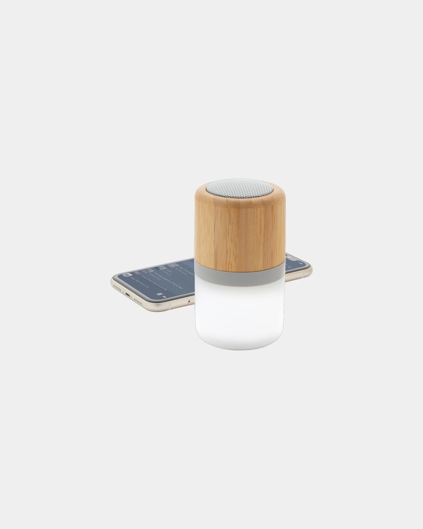 Promotional bamboo speaker with ambient light - 1
