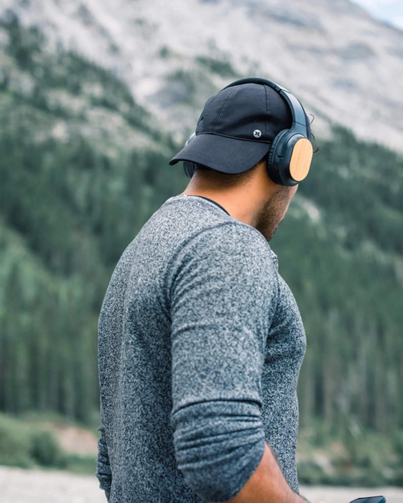 Promotional wireless bamboo headphones - 9