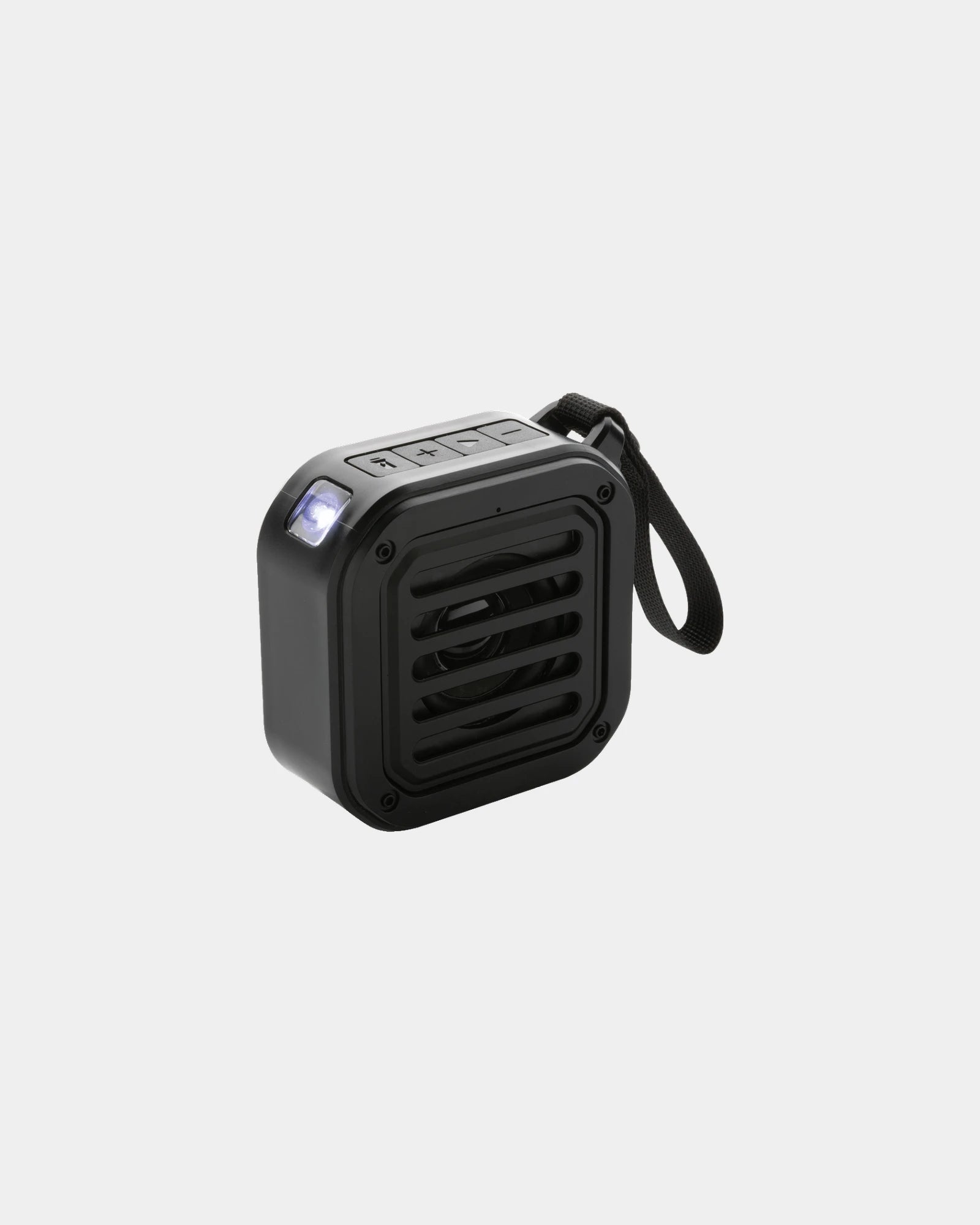 Promotional recycled plastic 3W solar speaker - Black