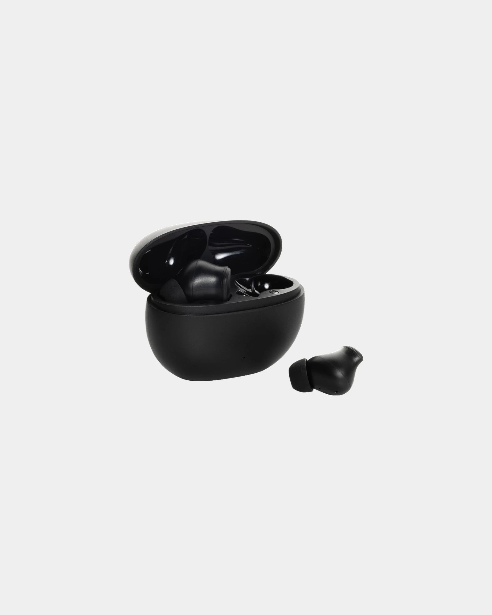 Custom recycled plastic wireless earbuds ANC/ENC - Black