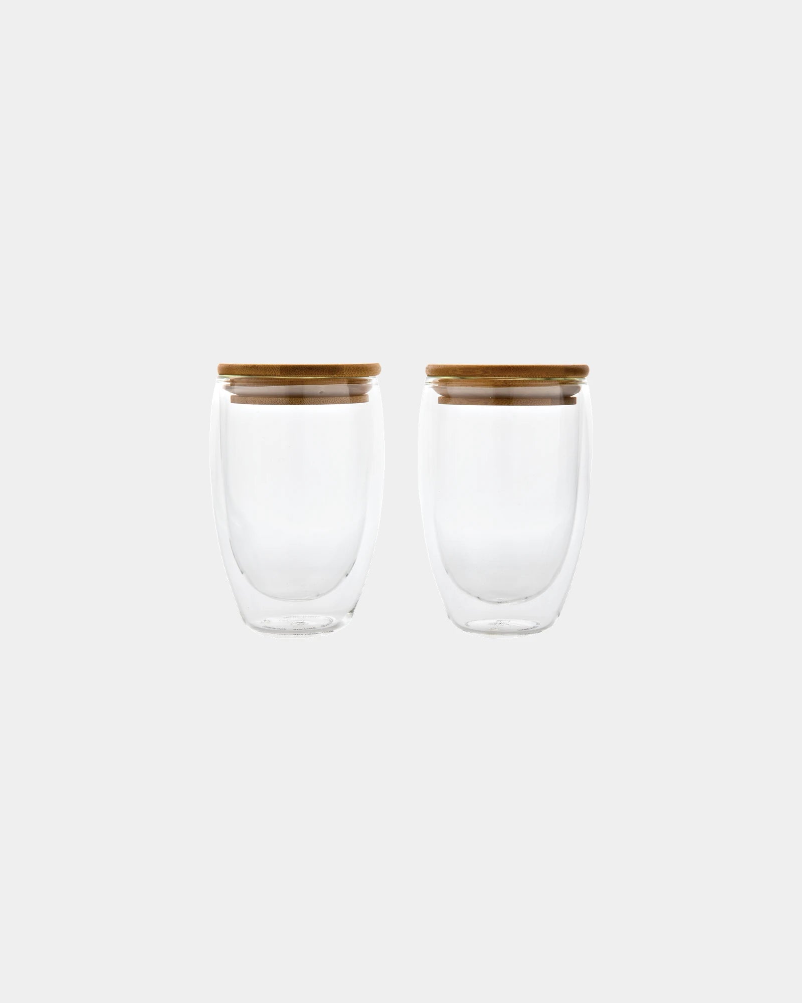 Promotional double-wall 350ml glass set