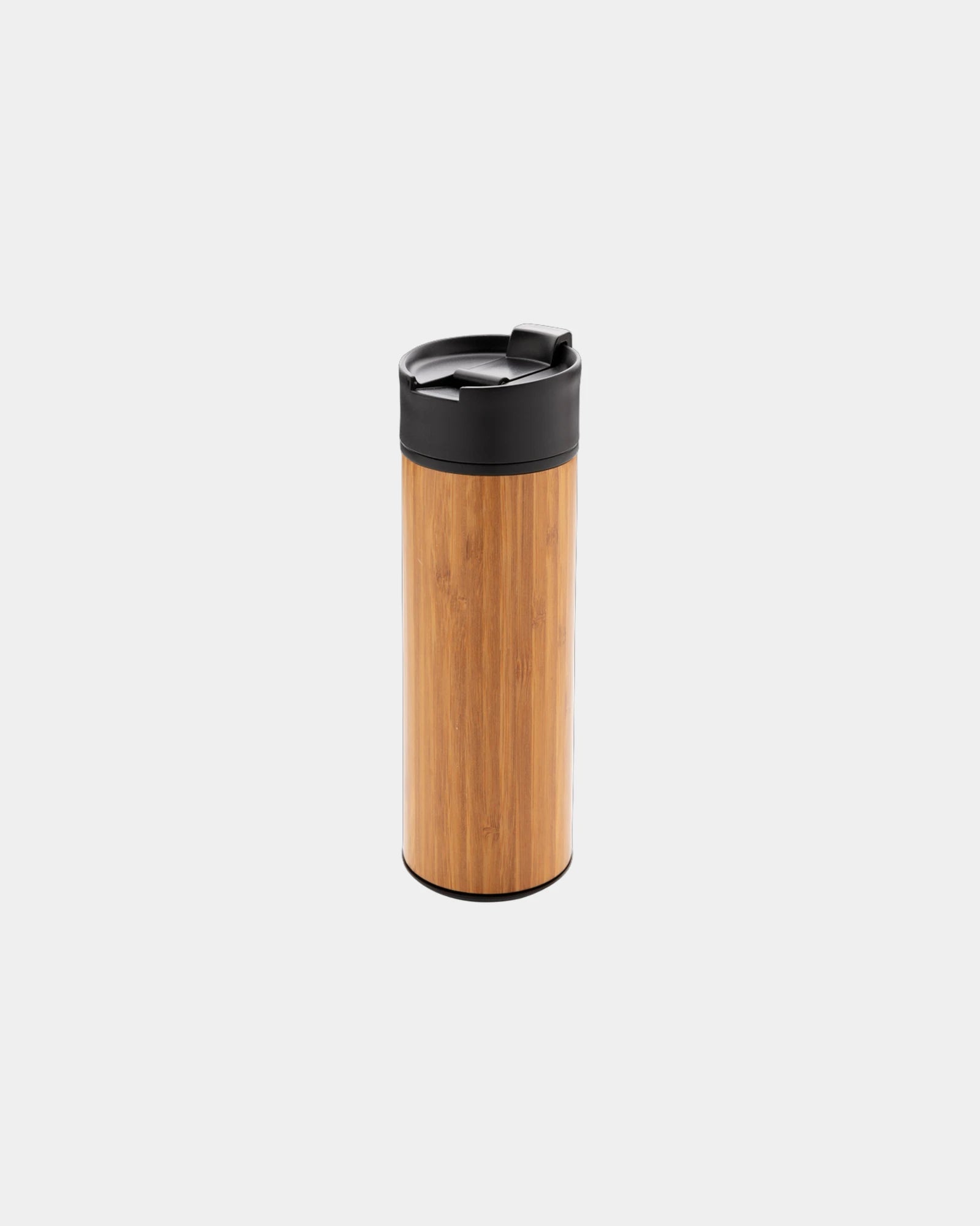 Promotional bamboo insulated mug 450ml - Brown