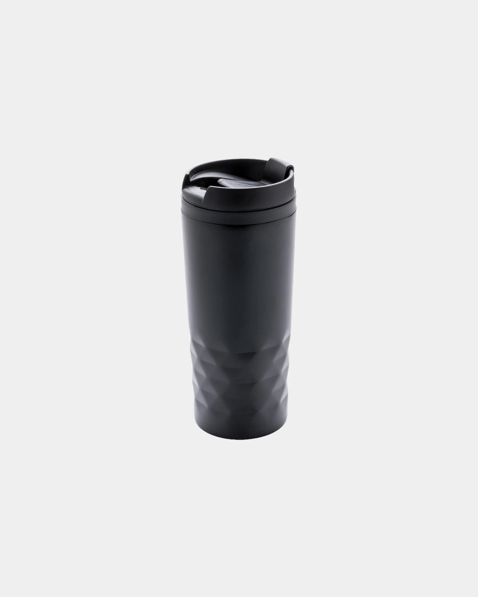 Custom geometric stainless steel 300ml mug - Black
