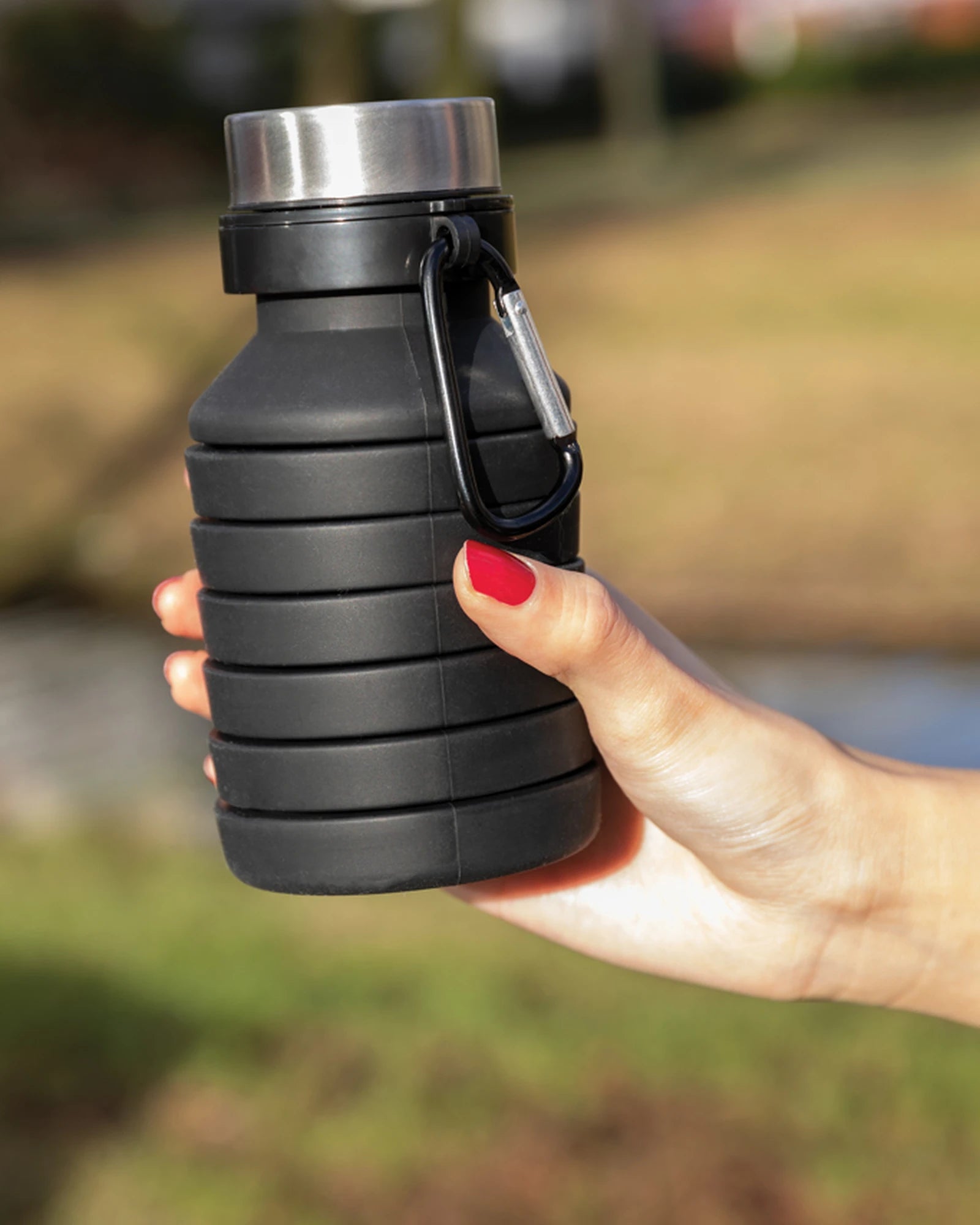 Promotional silicone water bottle 550ml - 5