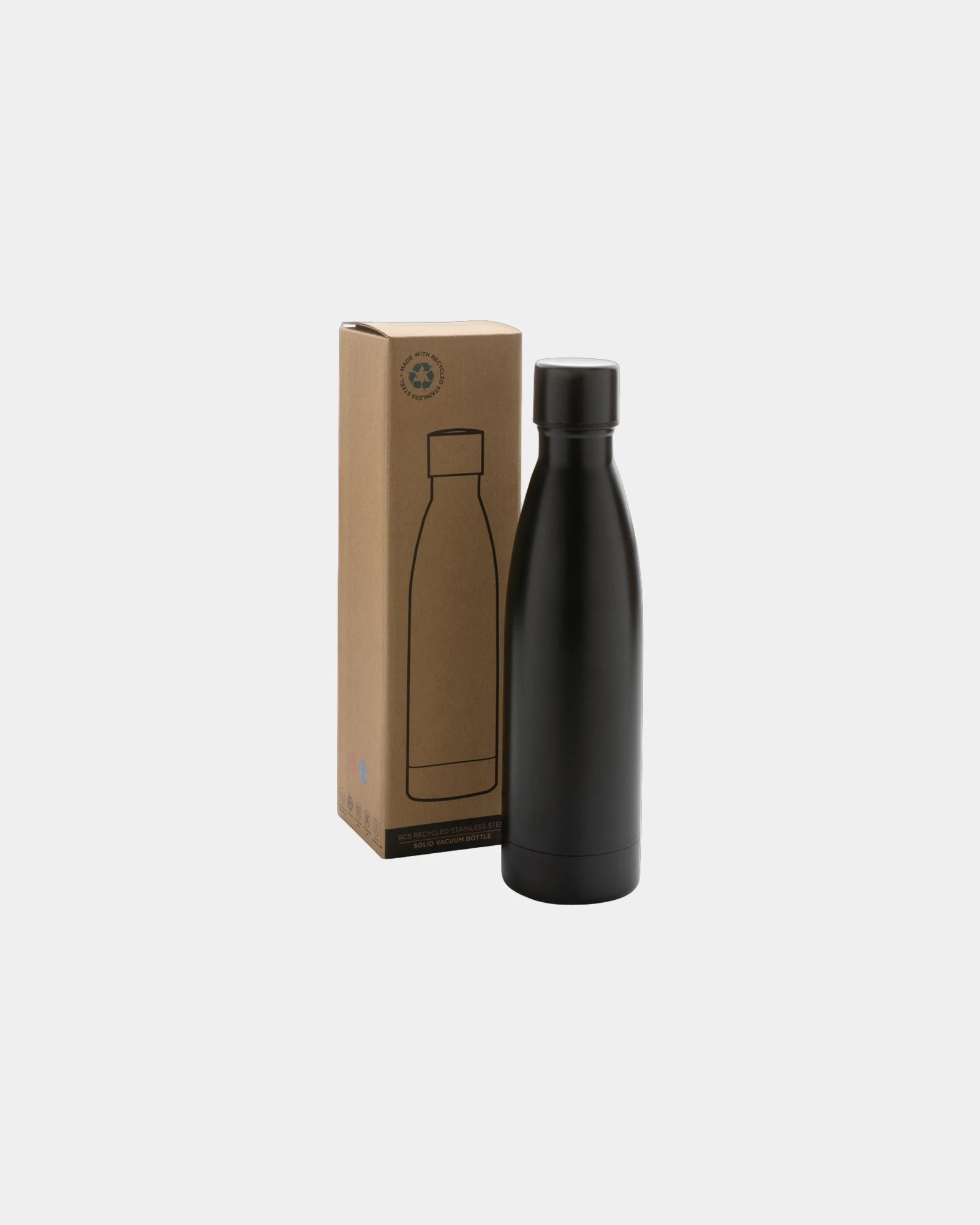 Promotional recycled stainless steel 500ml water bottle - 1