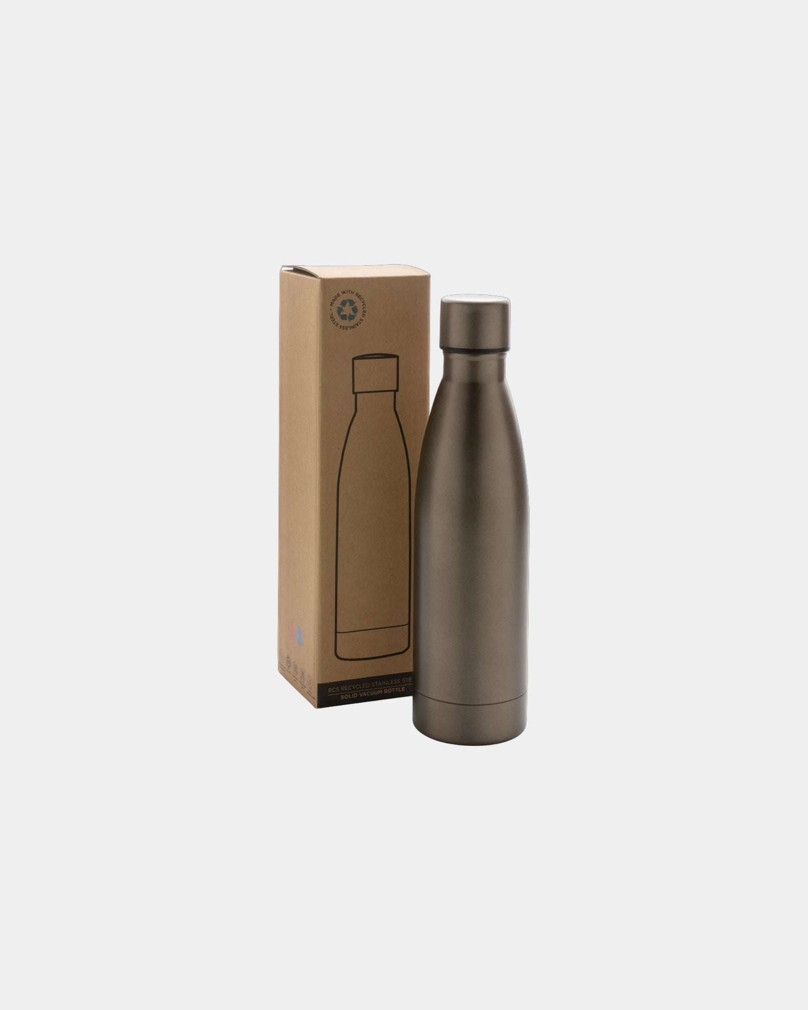 Promotional recycled stainless steel 500ml water bottle - 38