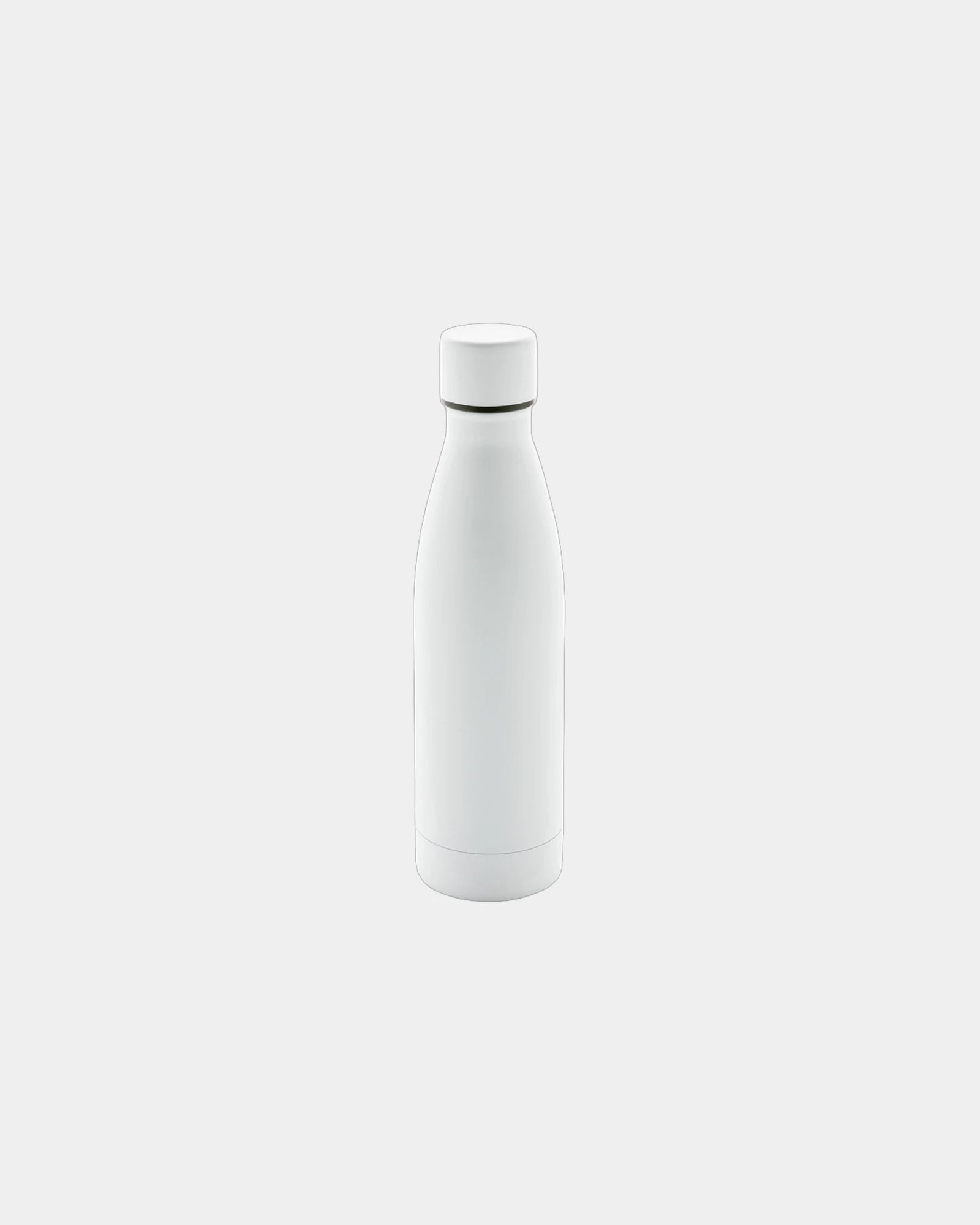 Promotional recycled stainless steel 500ml water bottle - White