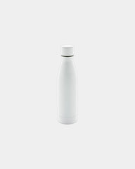 Promotional recycled stainless steel 500ml water bottle - White
