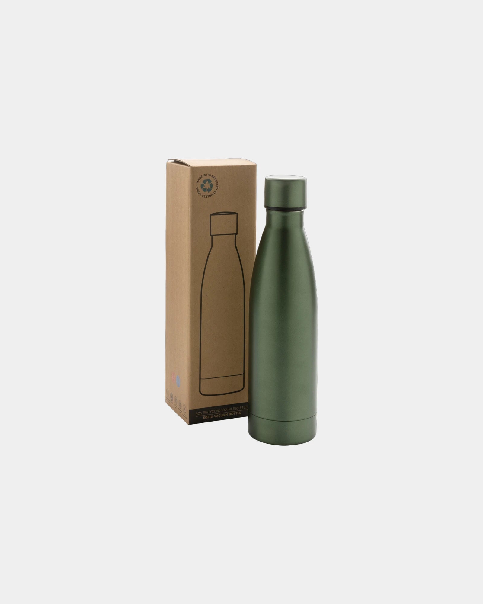 Promotional recycled stainless steel 500ml water bottle - 25