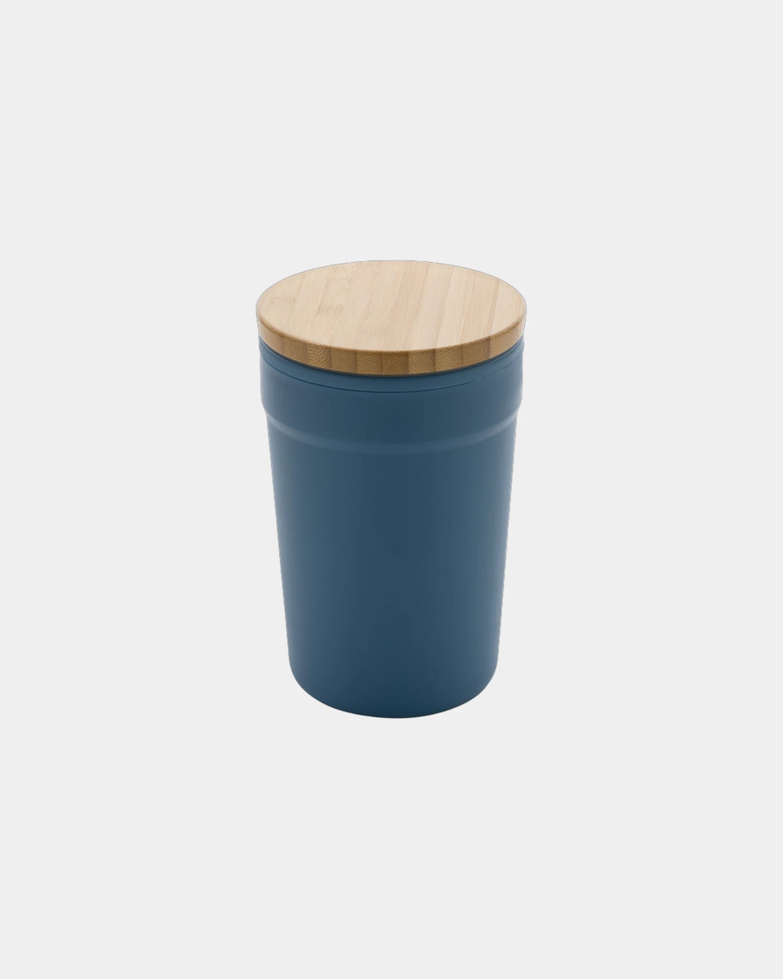 Promotional recycled PP mug with bamboo lid 300ml - Blue