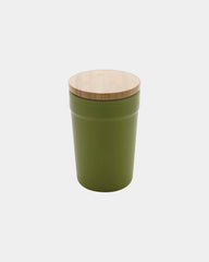 Promotional recycled PP mug with bamboo lid 300ml - Green