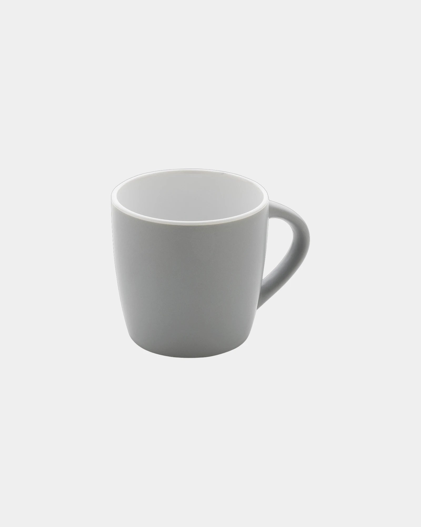 Custom ceramic mug 300ml with colored interior - Grey