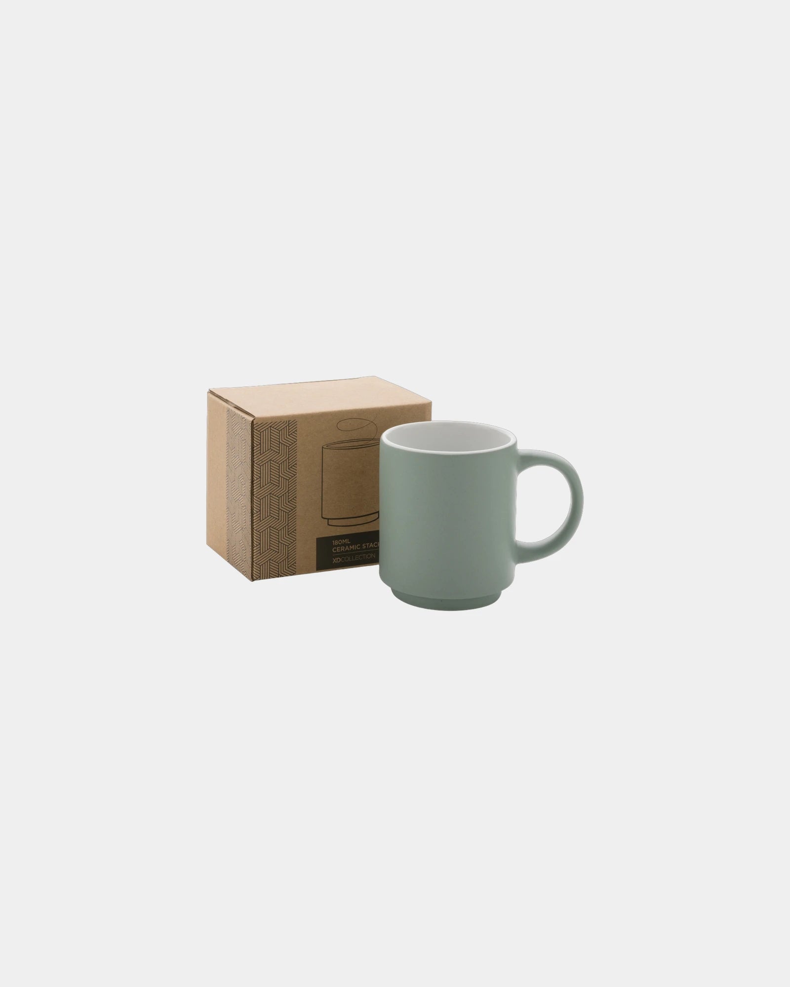 Promotional ceramic stackable mug 180ml - 19