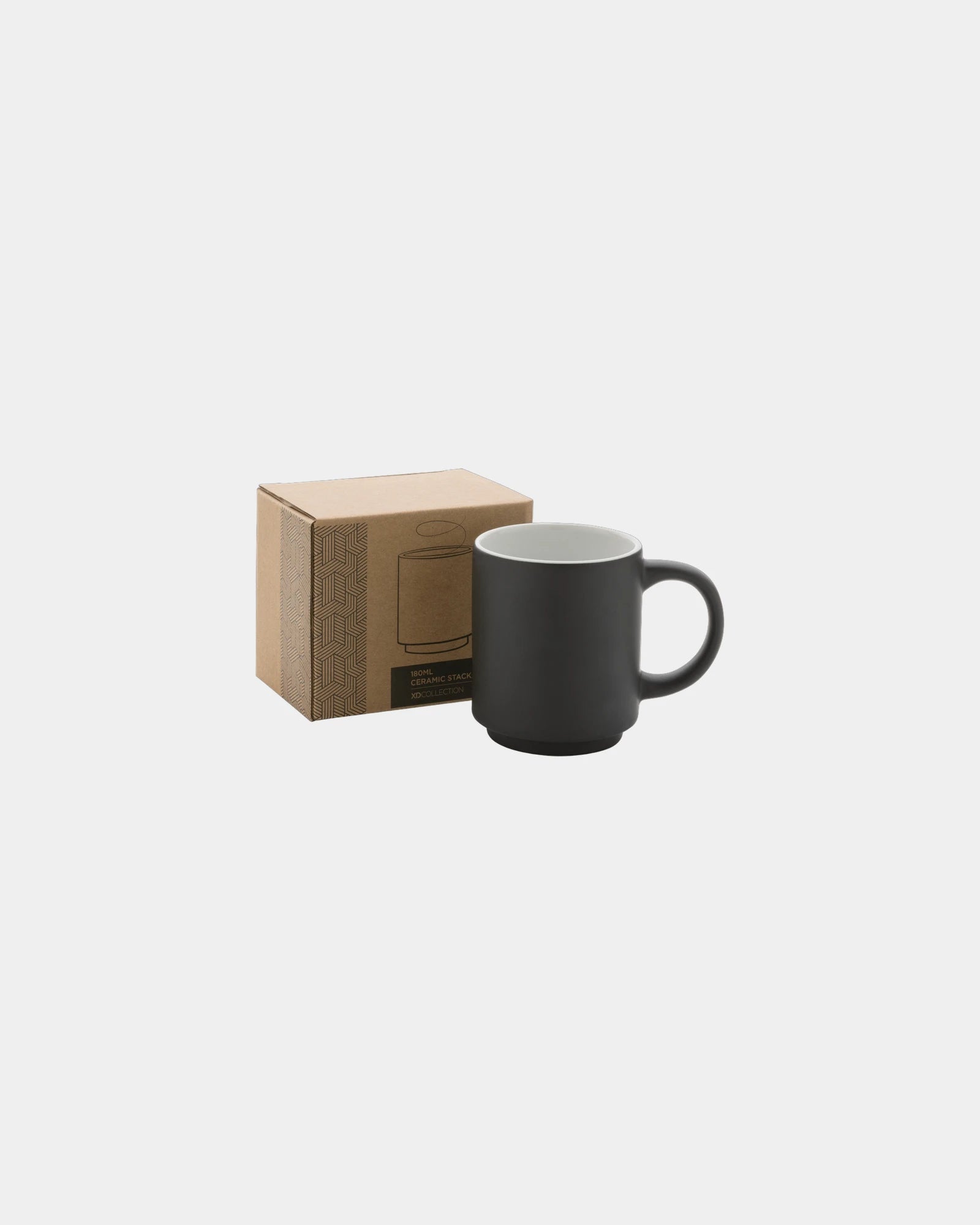 Promotional ceramic stackable mug 180ml - 2