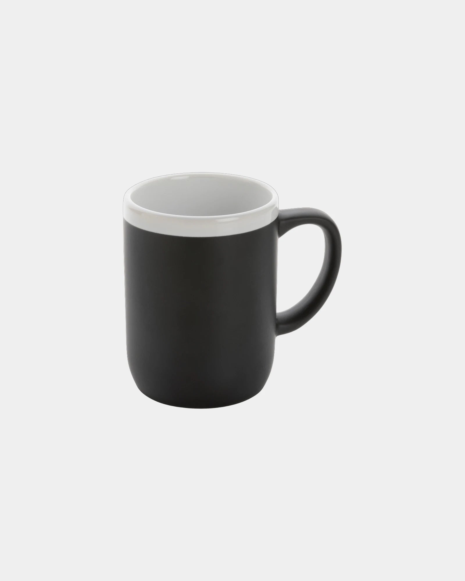 Custom ceramic mug 300ml with white rim - Black