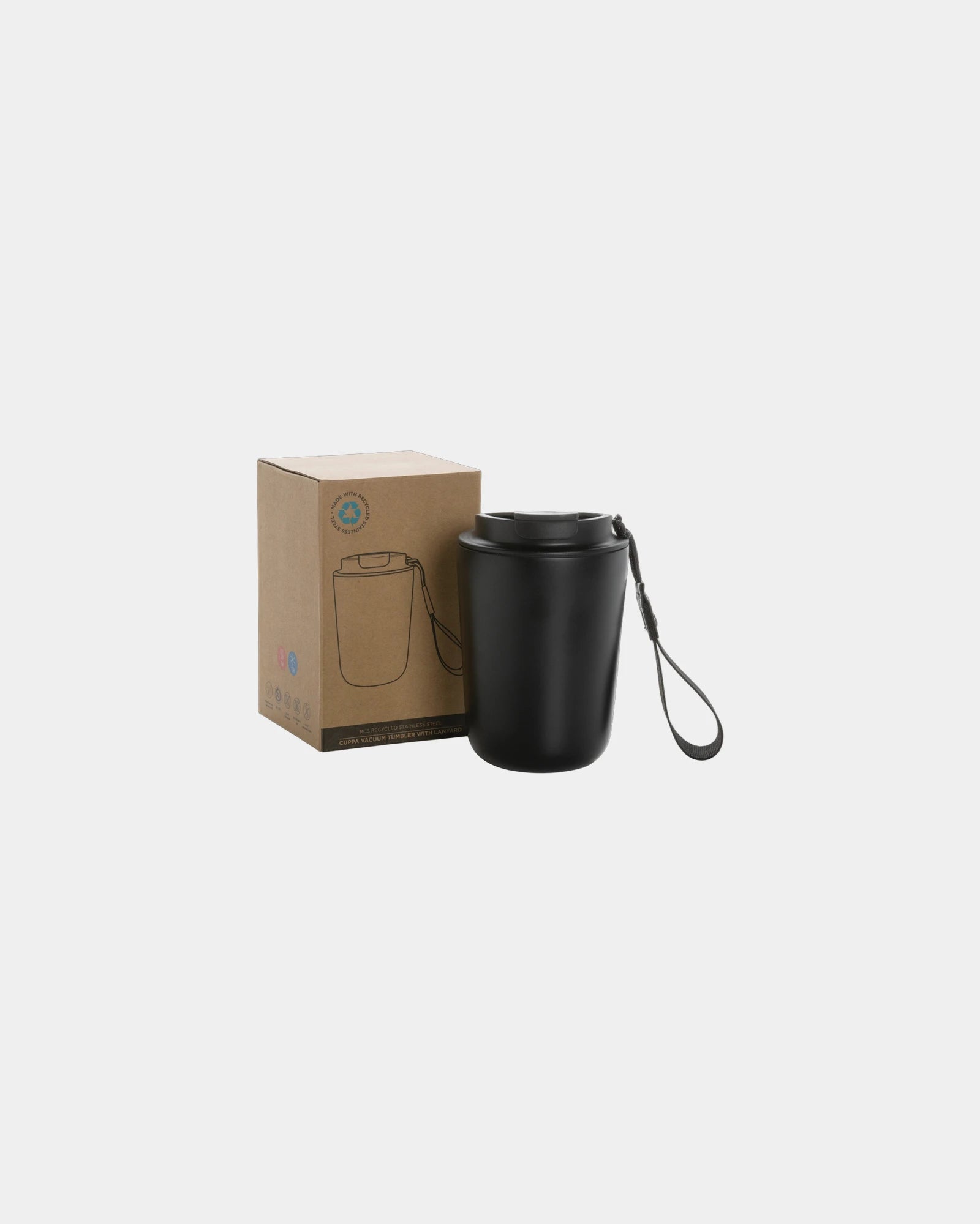 Promotional recycled stainless steel Cuppa mug 380ml - 1