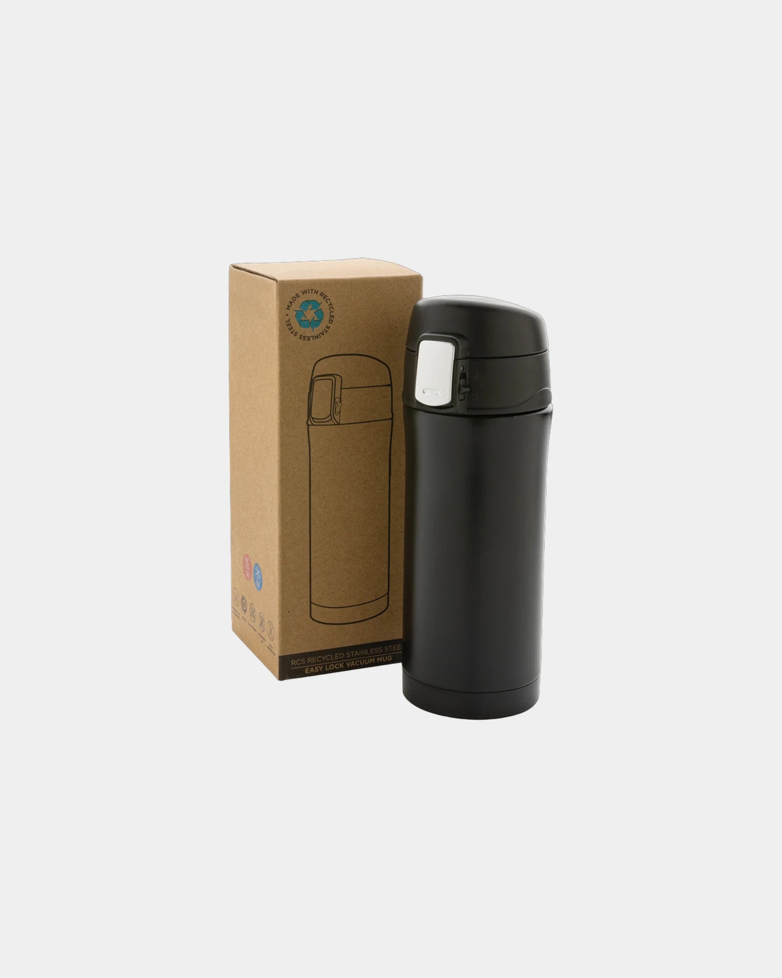 Custom recycled stainless steel mug 300ml - 1