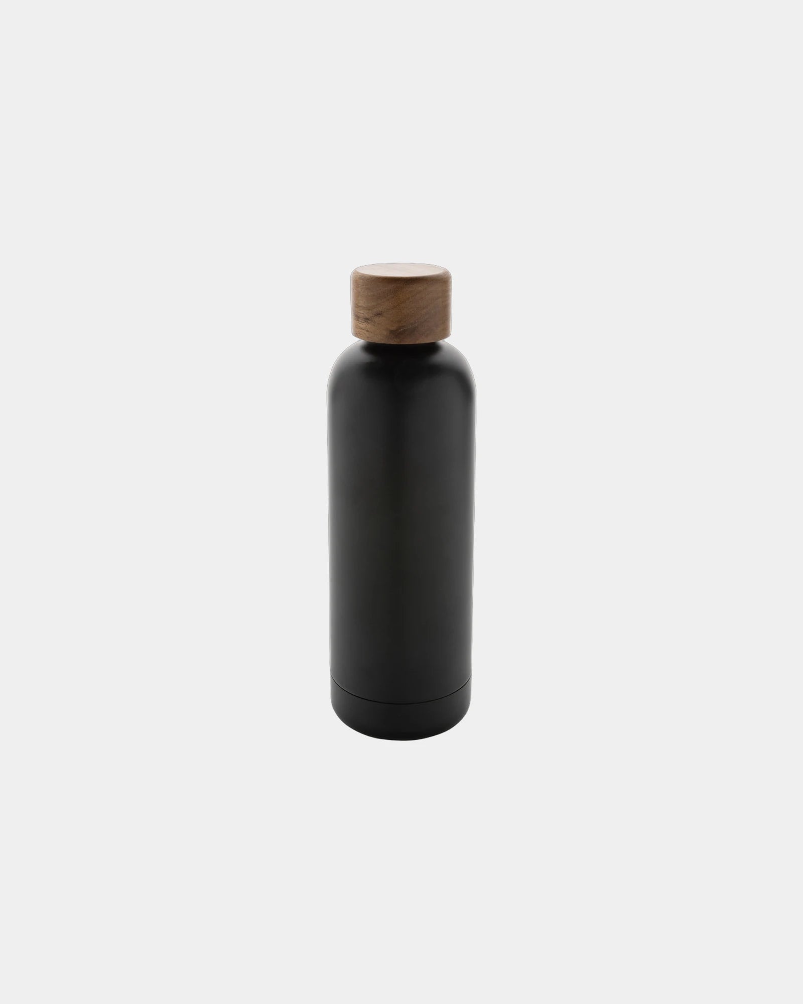 Promotional recycled stainless steel 500ml water bottle - Black