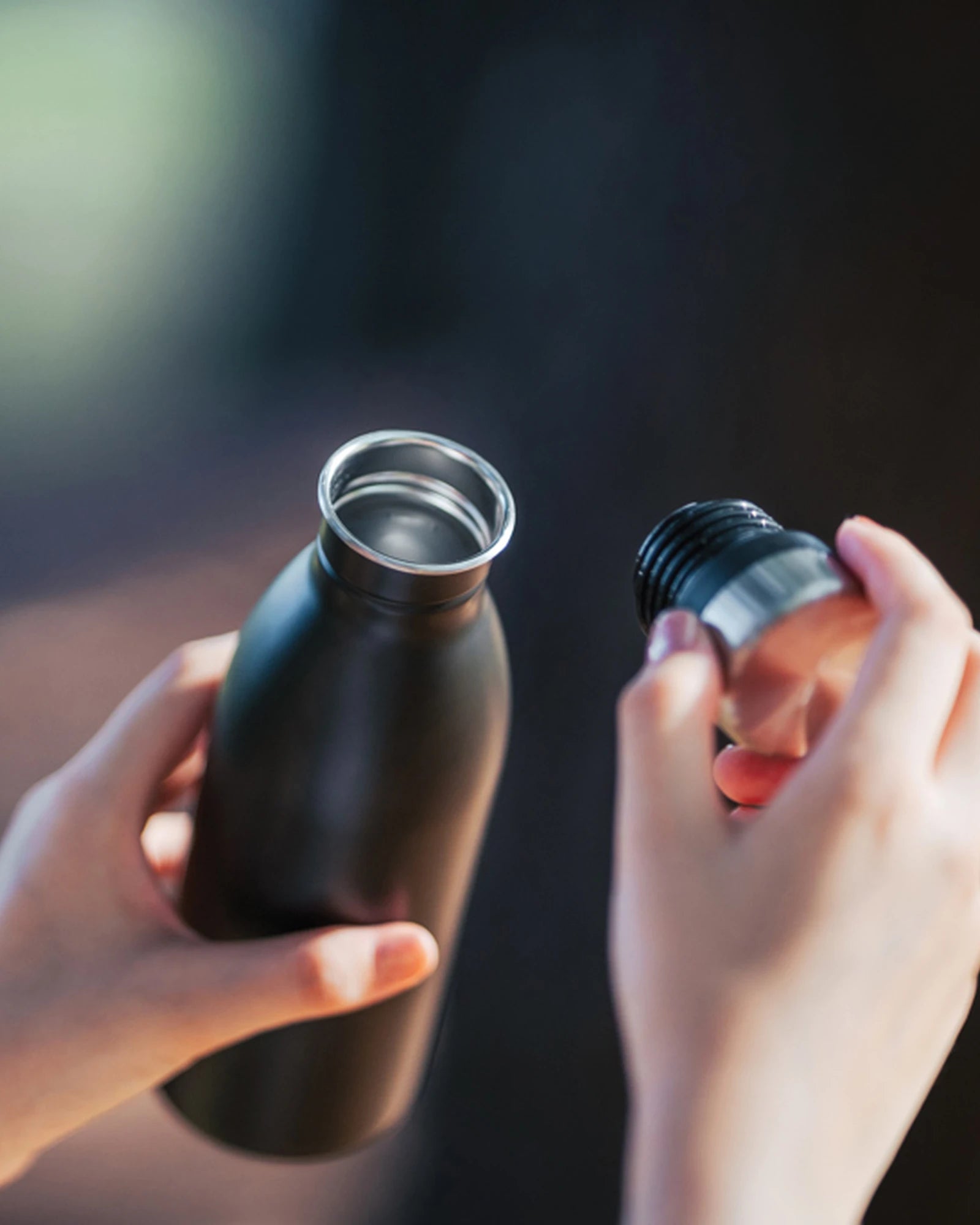 Promotional recycled stainless steel water bottle 500ml - 11