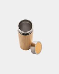 Promotional bamboo insulated water bottle 300ml - 3