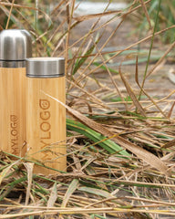 Promotional bamboo insulated water bottle 300ml - 7