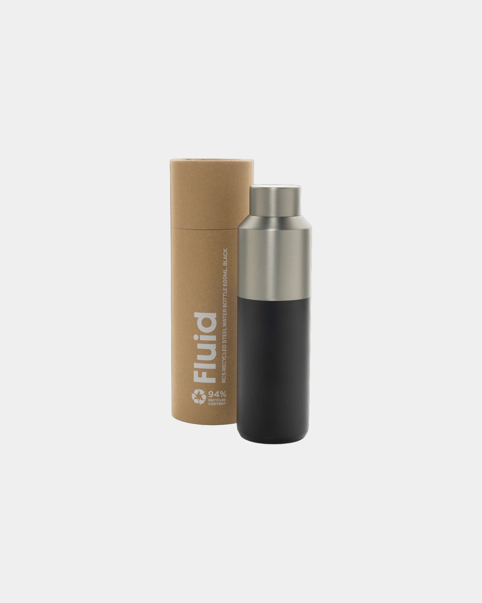 Promotional recycled stainless steel water bottle 600ml - 1