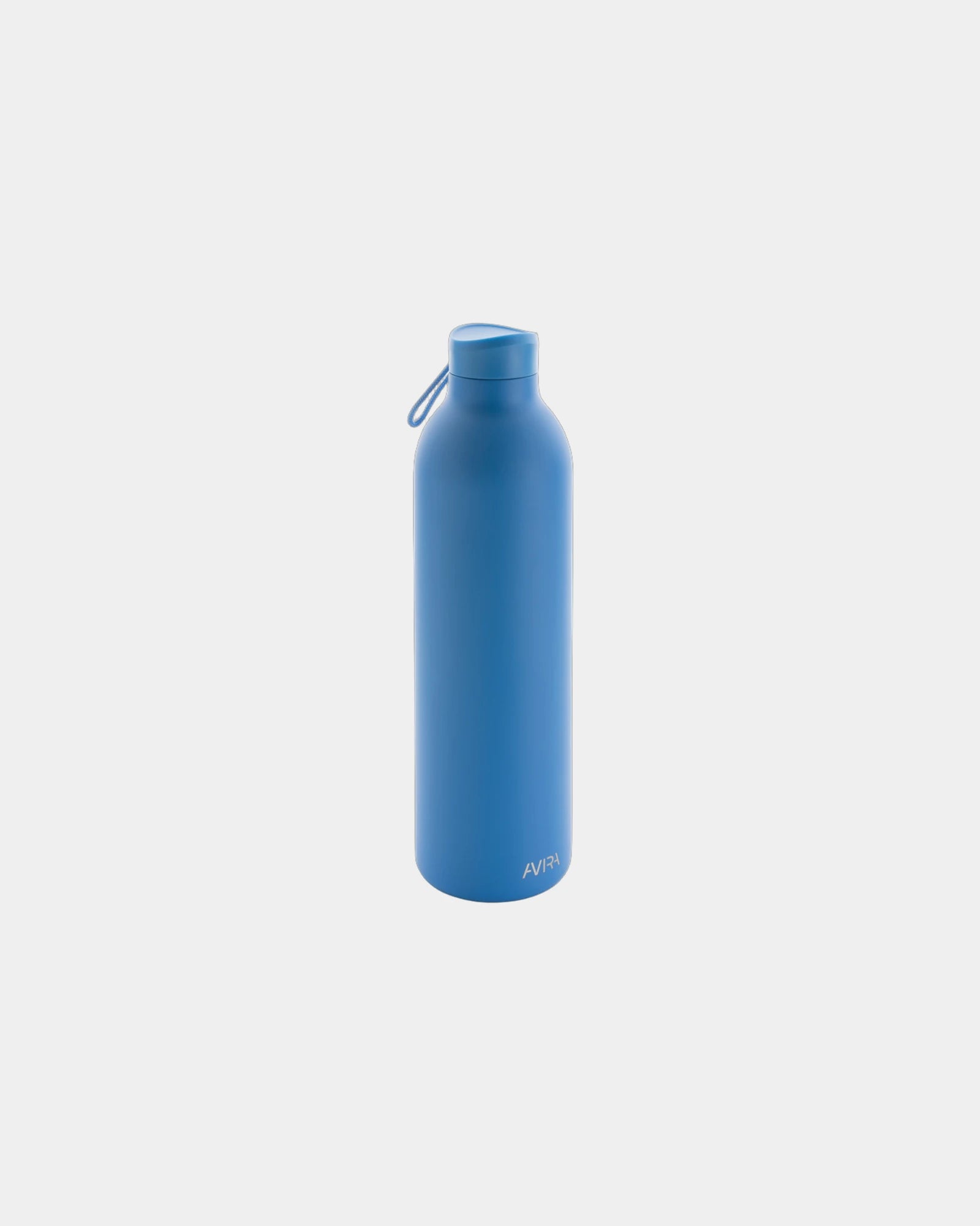 Custom insulated recycled steel water bottle 1L - Blue