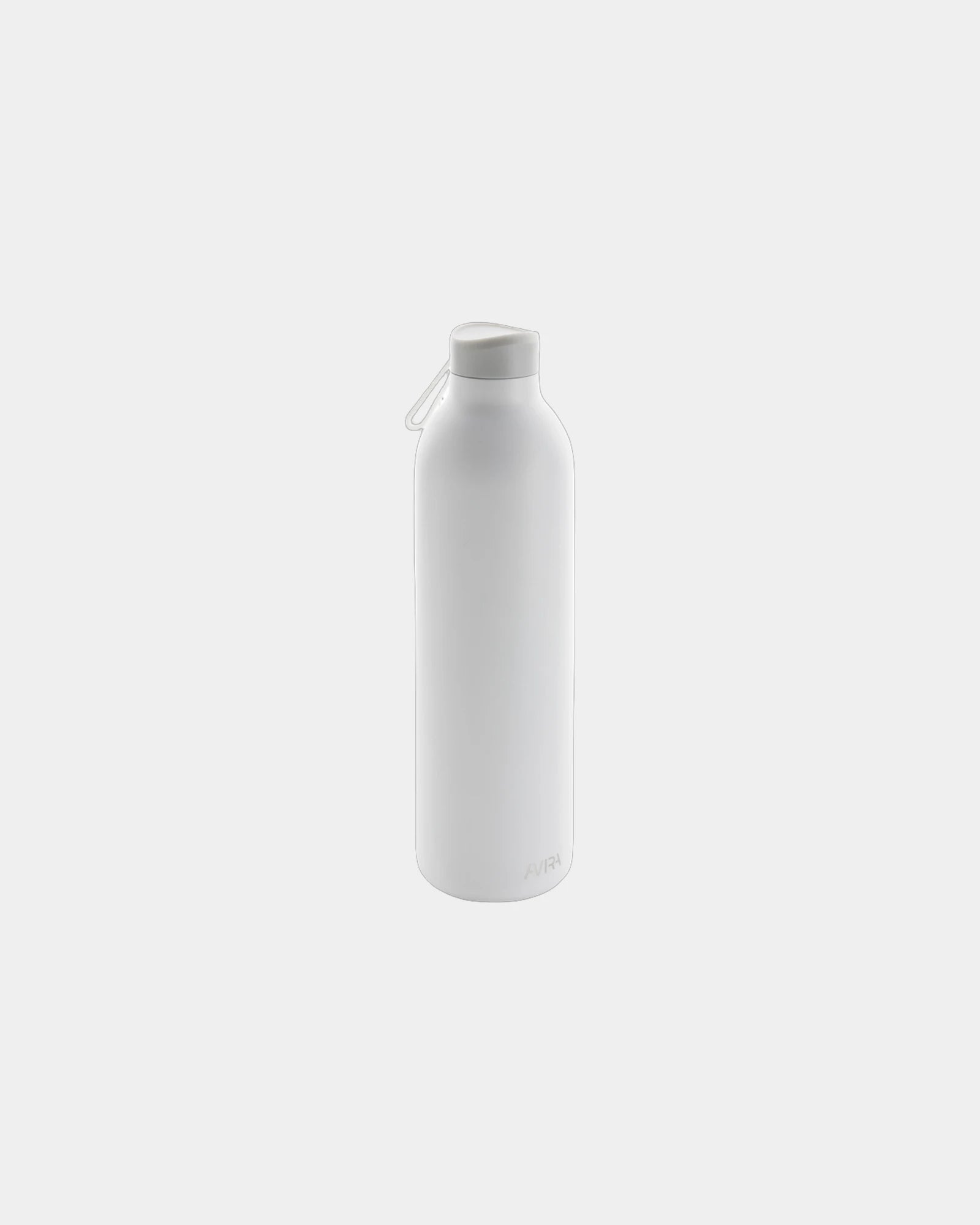 Custom insulated recycled steel water bottle 1L - White