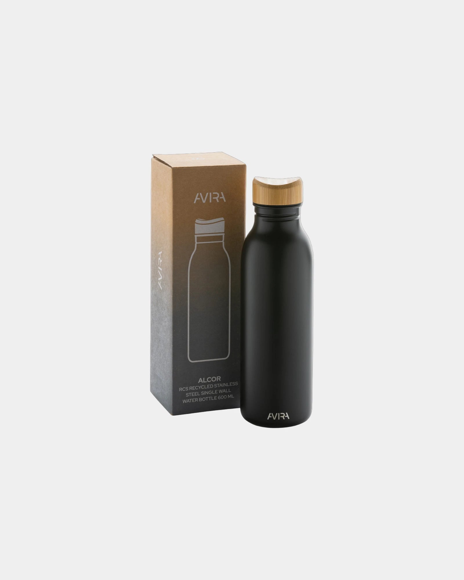 Promotional recycled stainless steel water bottle 600ml - 5