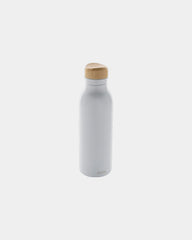 Promotional recycled stainless steel water bottle 600ml - White