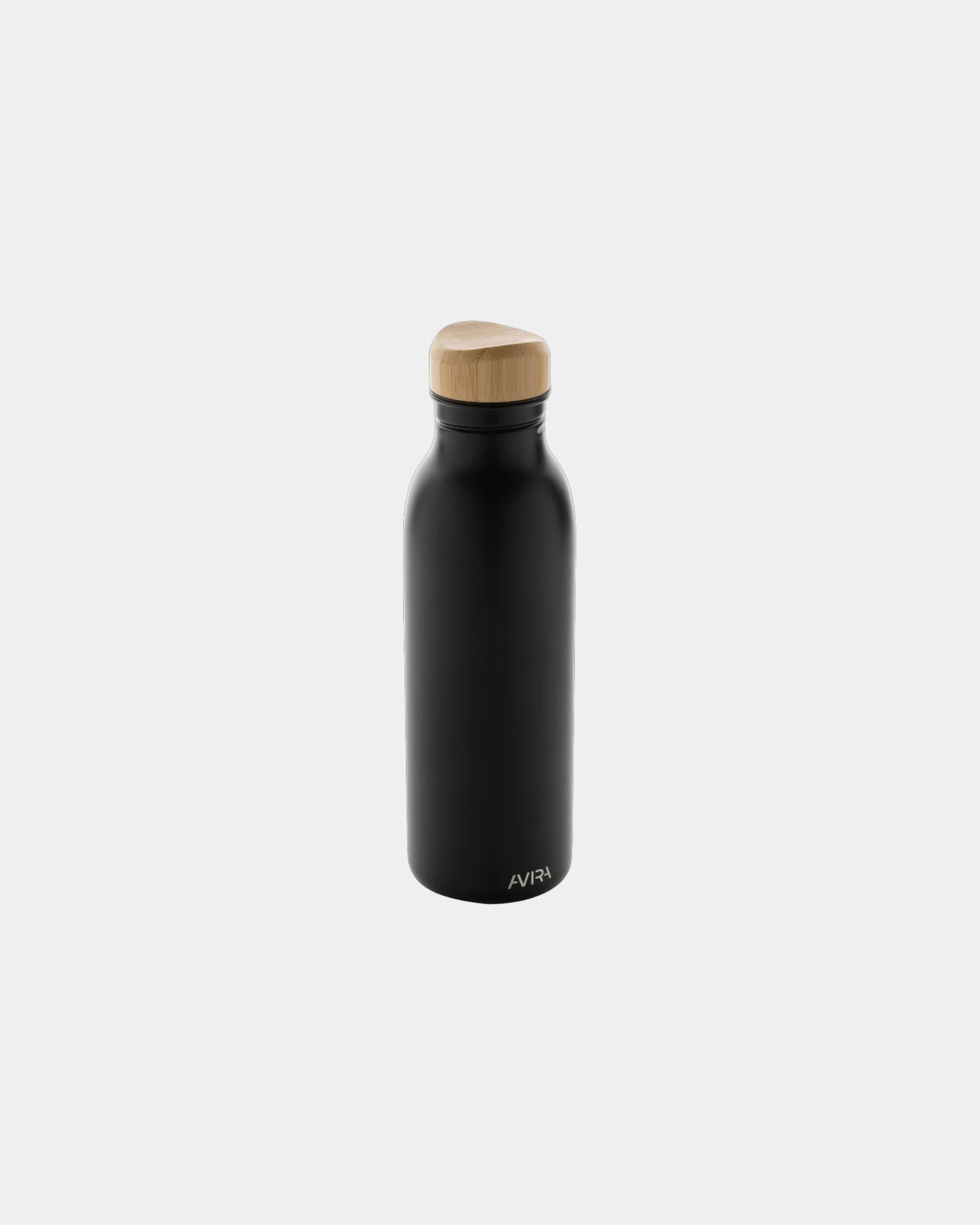 Promotional recycled stainless steel water bottle 600ml - Black