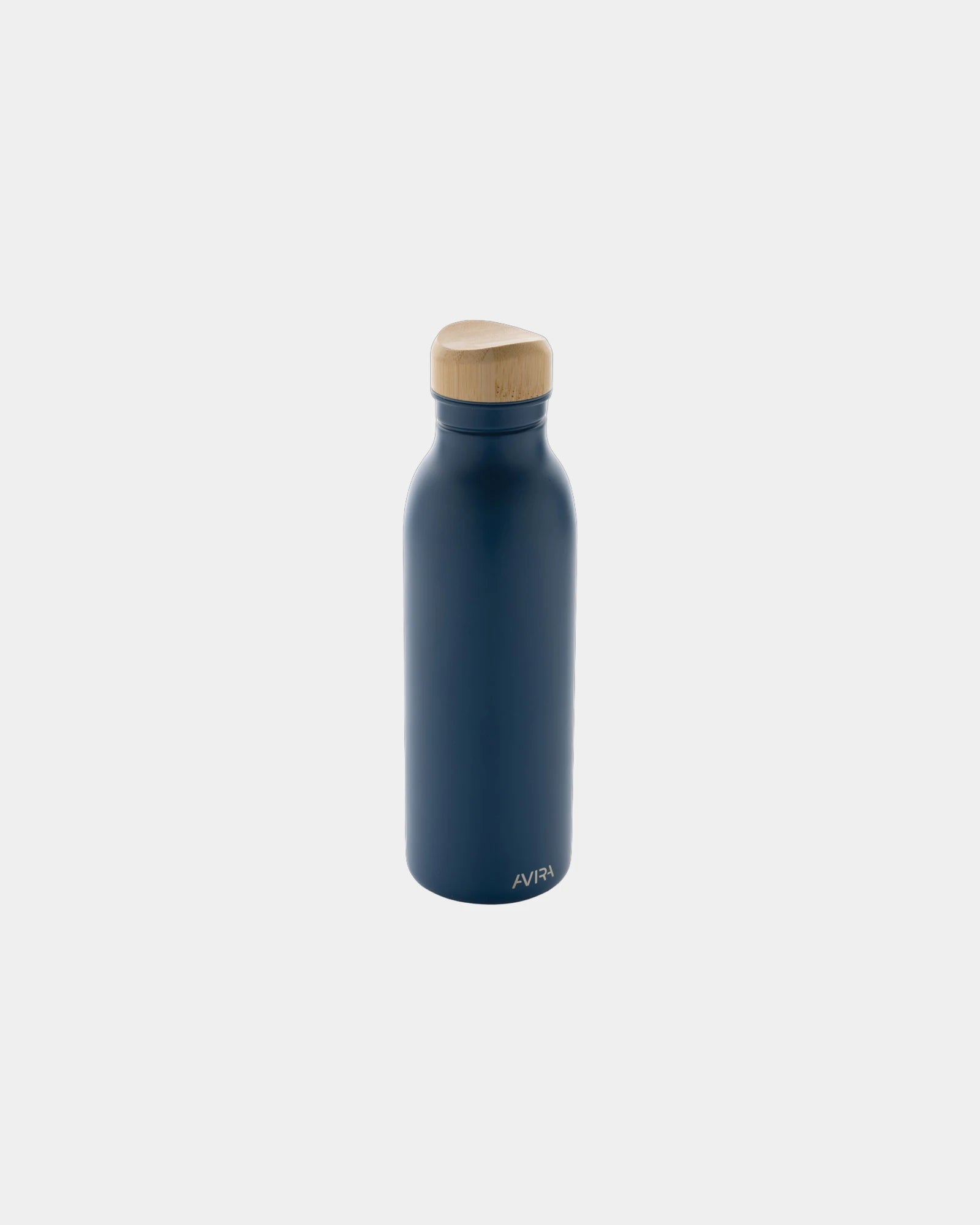 Promotional recycled stainless steel water bottle 600ml - Navy