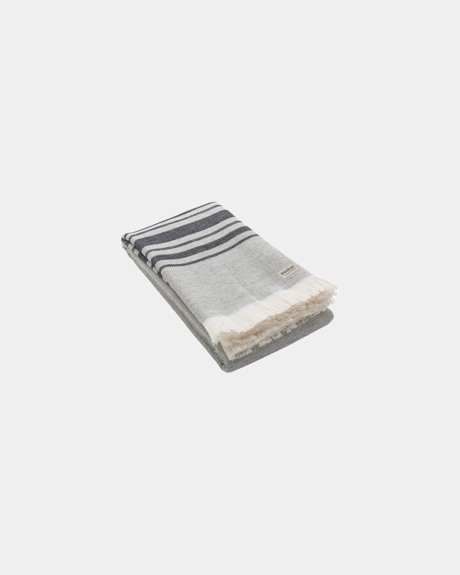 Promotional recycled cotton bath towel Ukiyo 100x180cm - Black